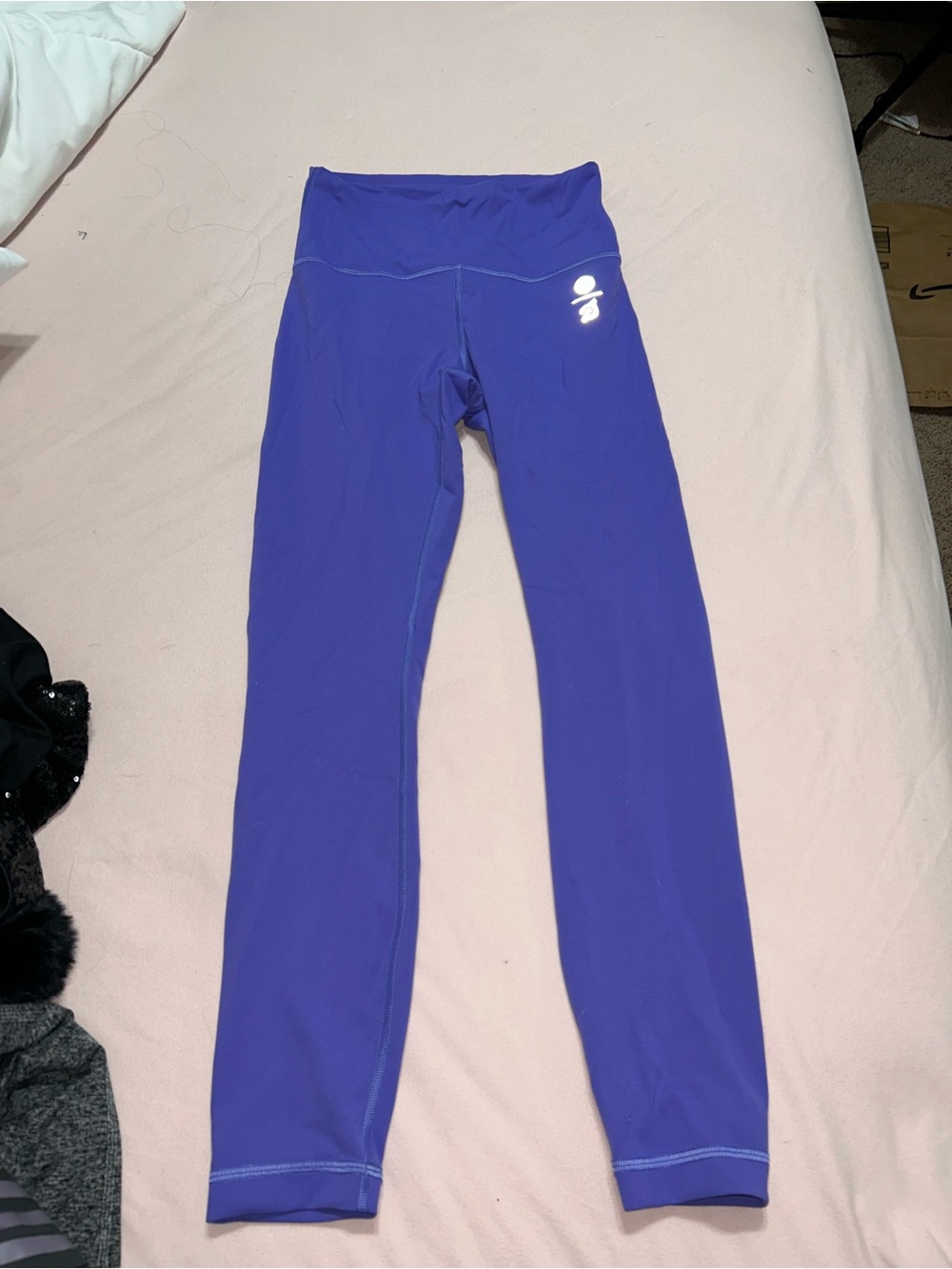 lululemon and paragon collab purple leggings